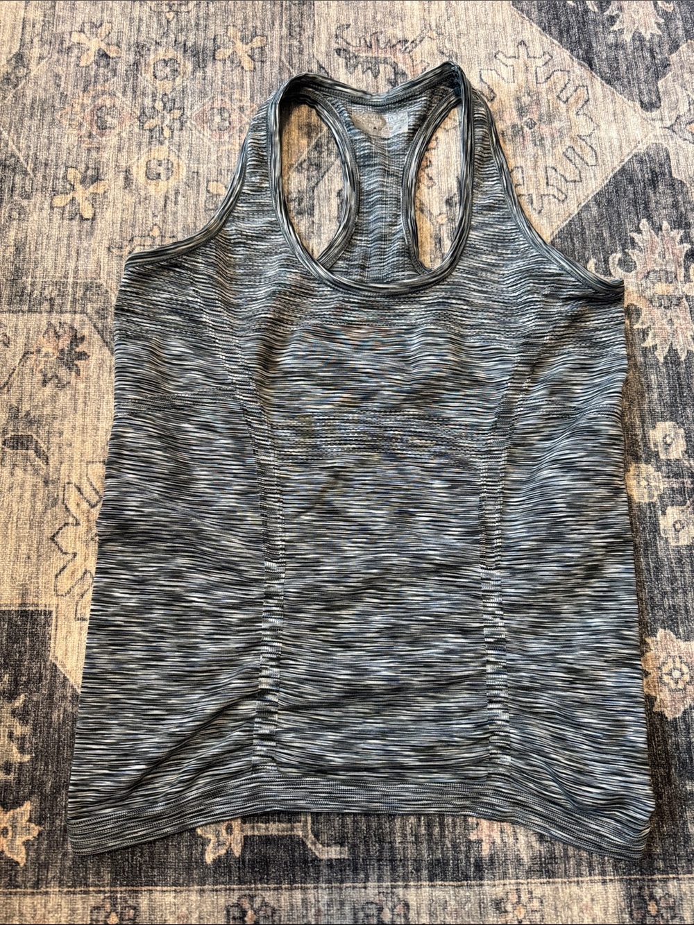 Athleta Gray Space-Dye Racerback Tank